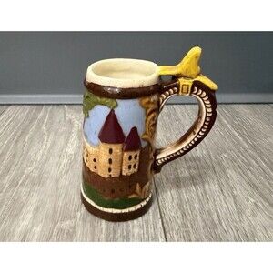 VINTAGE Small German Kinder Mug Beer Stein - Dated 1978 - Has Chips 3.75” Tall